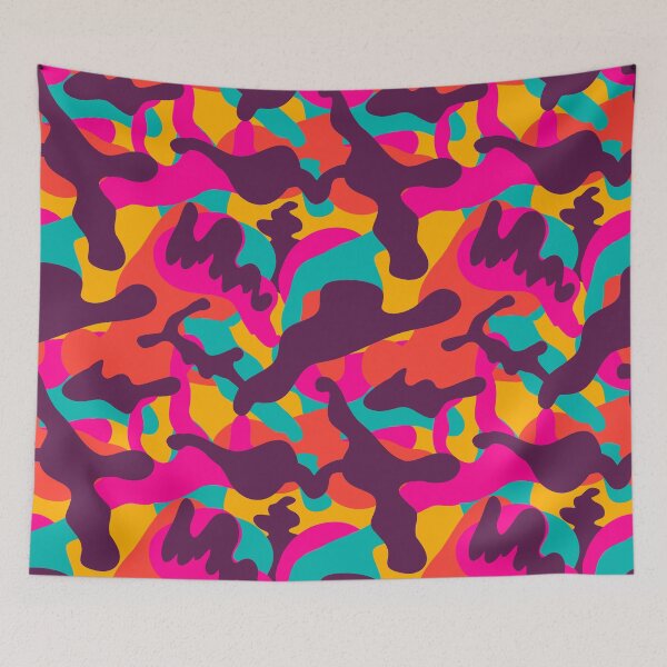 Item preview, Bright urban camouflage pattern designed and sold by zuperelectracat.