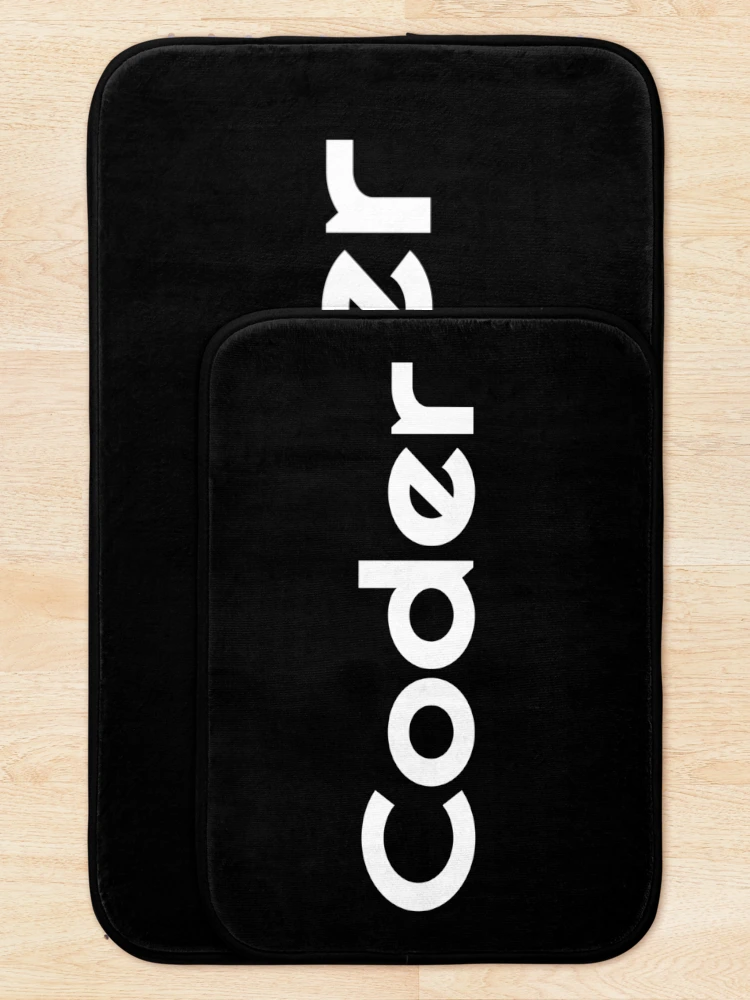 Thumbnail 5 of 6, Bath Mat, Coder Startup Code Programming Software Engineering designed and sold by ProjectX23.