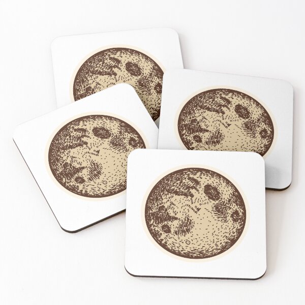Item preview, Full moon. Hand drawn planet designed and sold by zuperelectracat.