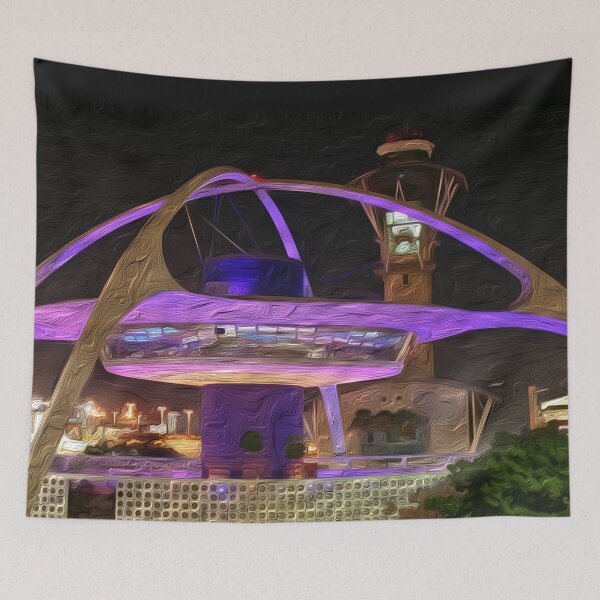 Item preview, Digital Art Composition of Theme Building at LAX Airport, California. designed and sold by davidelder.