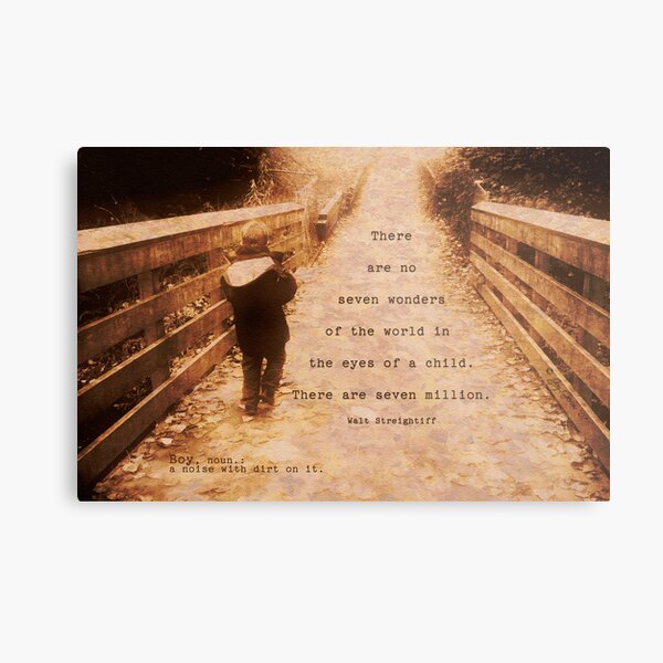 boy; ... a noise with dirt on it Metal Print