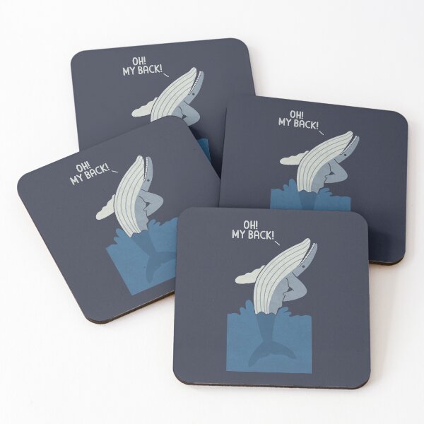 Item preview, Bad Back Whale designed and sold by HandsOffMyDinosaur.