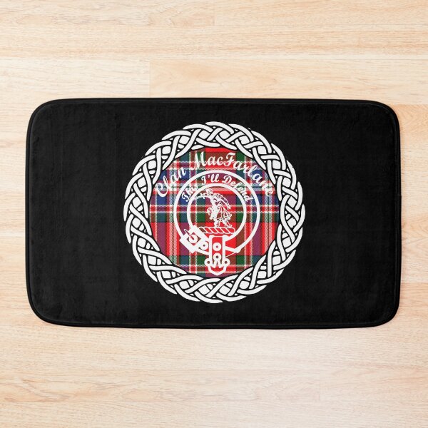 Item preview, Clan MacFarlane surname last name tartan crest badge designed and sold by BagTown Clans.