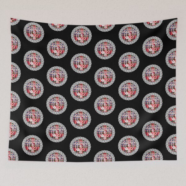 Item preview, Clan MacFarlane surname last name tartan crest badge designed and sold by BagTown Clans.