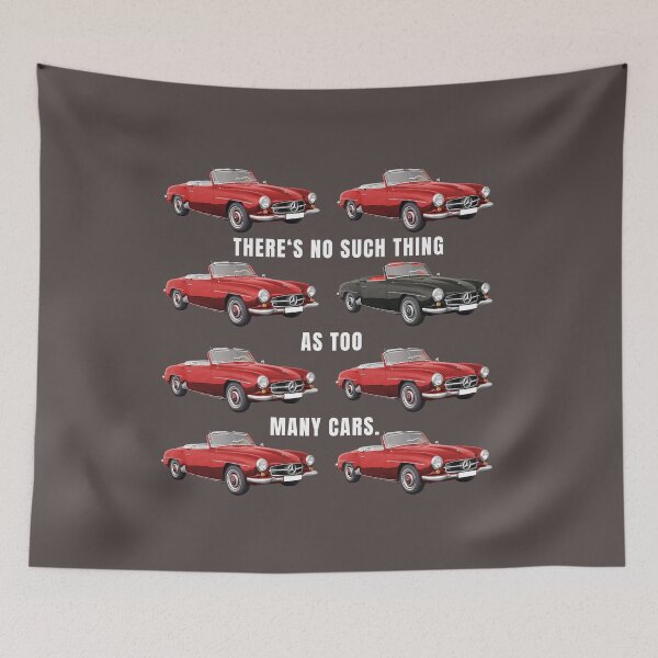 Item preview, youngtimer classic car classic car car carriage convertible red mercedes SL collectors designed and sold by originalstar.