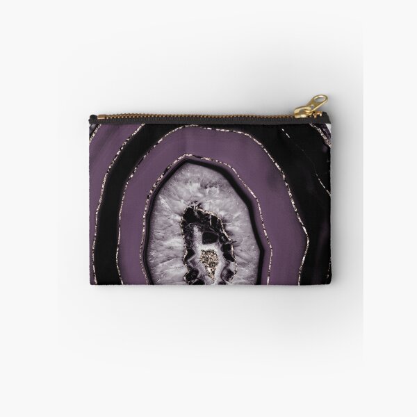Item preview, Purple Plum Black Agate with Rose Gold Glam #1 (Photo of Glitter Only - Not Reflective) designed and sold by Anita's & Bella's Art.
