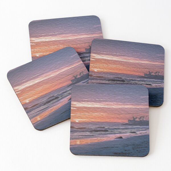 Item preview, Digital Art Composition of Malibu beach, California at Sunset. designed and sold by davidelder.