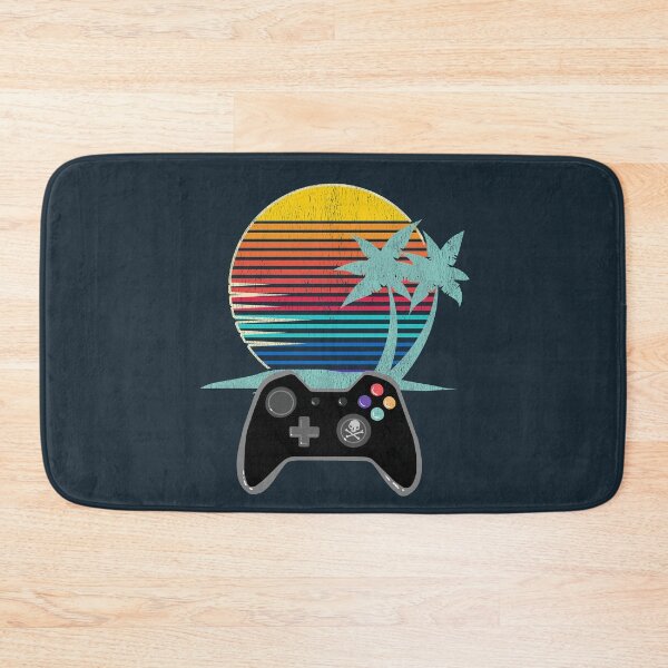 Item preview, Retro Treasure Island for Gamers - Black Game Controller designed and sold by Desha001.