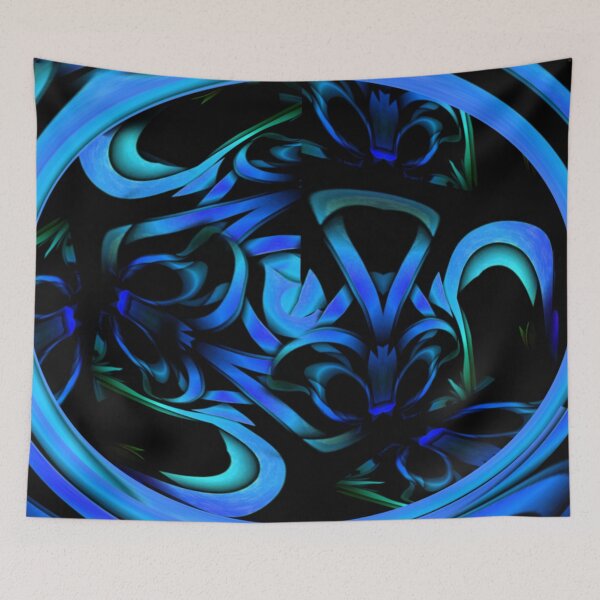 Item preview, Curvilinear Project No. 326 ( The Blue Butterflies Are In My Blueberry Jam ) designed and sold by CurvilinearArt.