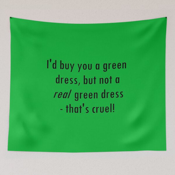 Item preview, Barenaked Ladies - Million Dollars - Green Dress lyric! designed and sold by lyricalshirts.