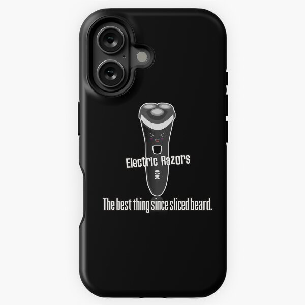 Item preview, Electric razors are the best thing since sliced beard funny slogan design designed and sold by Kam-designs.