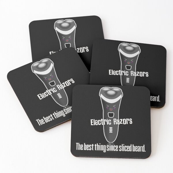 Item preview, Electric razors are the best thing since sliced beard funny slogan design designed and sold by Kam-designs.