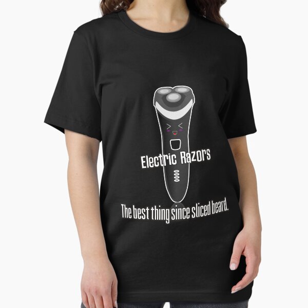 Item preview, Electric razors are the best thing since sliced beard funny slogan design designed and sold by Kam-designs.