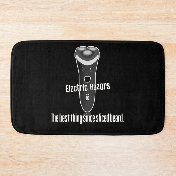 Item preview, Electric razors are the best thing since sliced beard funny slogan design designed and sold by Kam-designs.