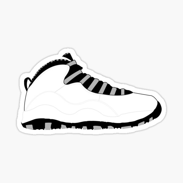 Vista previa del artículo con la obra «Jordan 10 Retro Steel», diseñado y vendido por brev87.