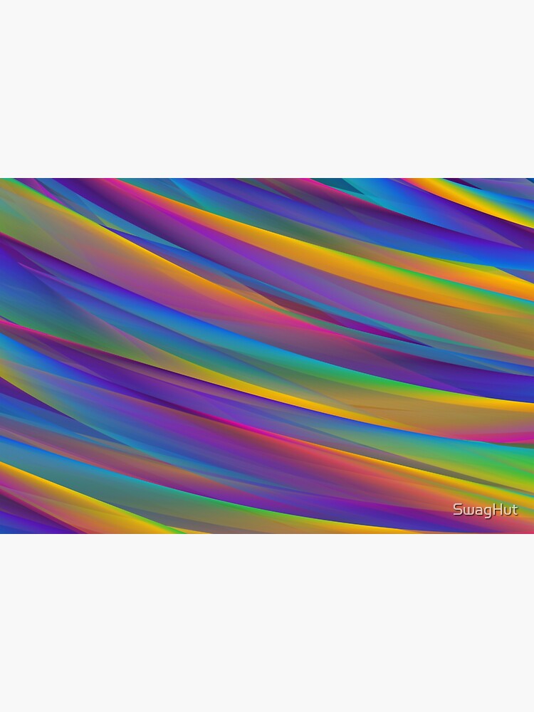 "Trippy Rainbow Colors Psychedelic Abstract Art" Sticker for Sale by