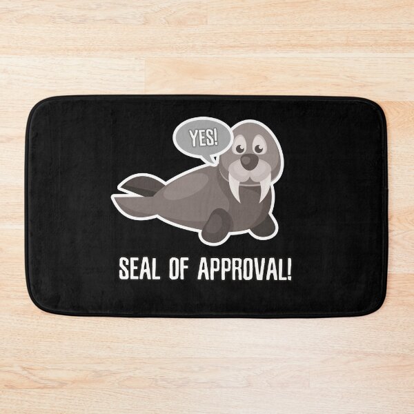 Item preview, Seal of approval funny walrus pun design designed and sold by Kam-designs.