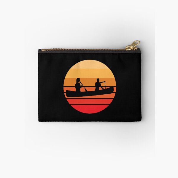 Item preview, Retro Orange Sunset Canoe Canoeing designed and sold by EstelleStar.