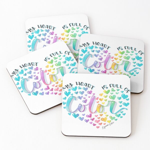 Item preview, Rainbow Heart | Calligraphy by Lyssa's Letters designed and sold by Lyssa's  Letters.