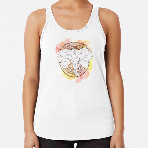Elephant mandala Racerback Tank Top