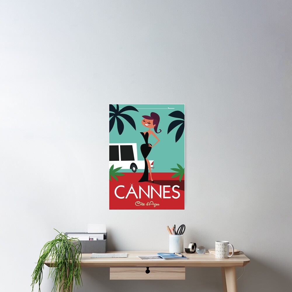 “Cannes poster” Poster for Sale by GAGodel | Redbubble