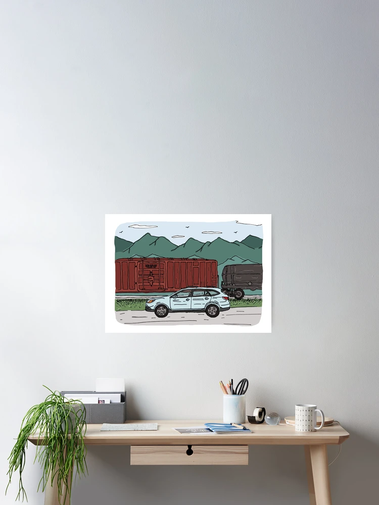 Thumbnail 2 of 3, Poster, Train Racing designed and sold by CreateWandrlust.