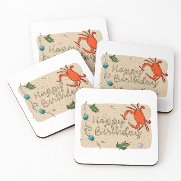 Item preview, Beachy Birthday designed and sold by CreateWandrlust.