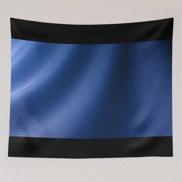 Item preview, Blue waving surface background - 3d rendering illustration designed and sold by carlotoffolo.