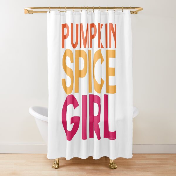 Pumpkin Spice Girl Shower Curtain