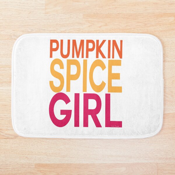 Pumpkin Spice Girl Bath Mat