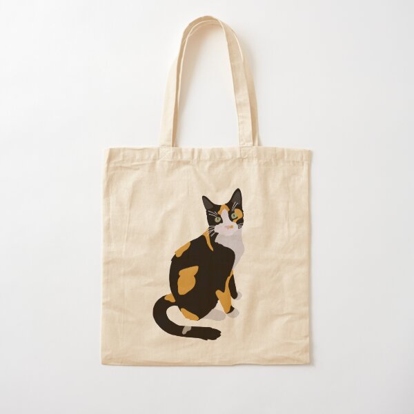 Calico Design Canvas Shopping Bag - Assorted*