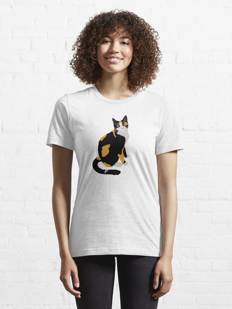"Calico Portrait, Cute Calico Cat, Calico Cat Lover " Tshirt for Sale