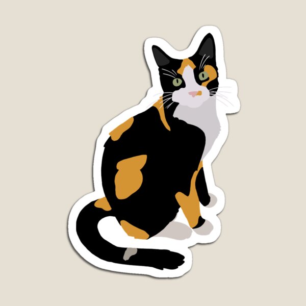 Aperçu de l'œuvre Portrait de Calico, chat mignon de Calico, amoureux des chats de Calico créée et vendue par Furkid Studio.
