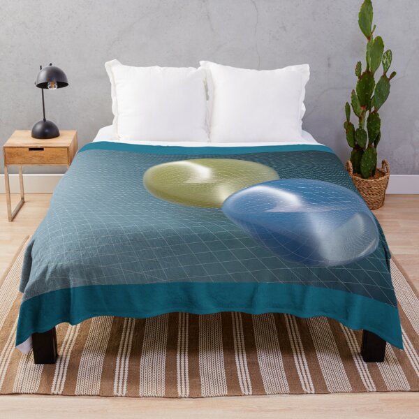 Item preview, Abstract spheres over blue surface background - 3d rendering illustration designed and sold by carlotoffolo.