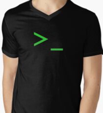Command Prompt Men's V-Neck T-Shirt