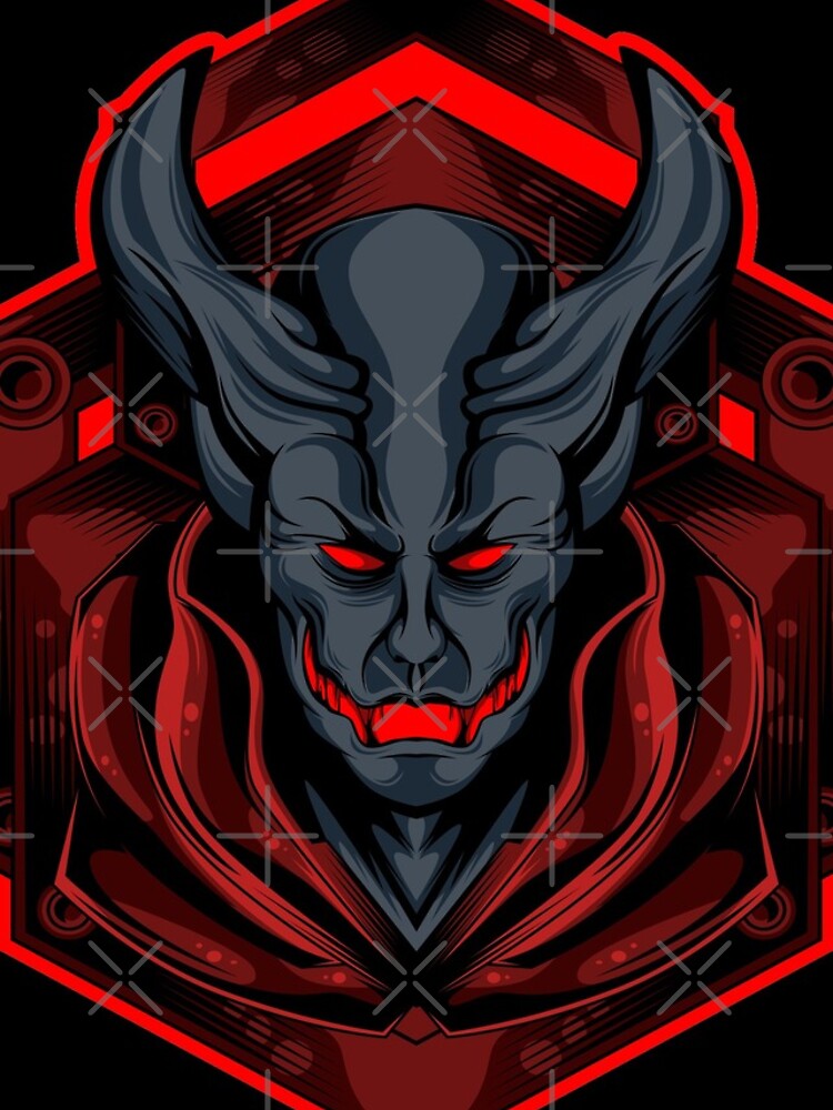 Thumbnail 4 of 4, iPhone Case, Smiling devil demon designed and sold by TheSimpleMan.