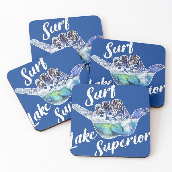 Item preview, Surf Lake Superior Big Wave Shaka Sign designed and sold by GnarlyGarb.