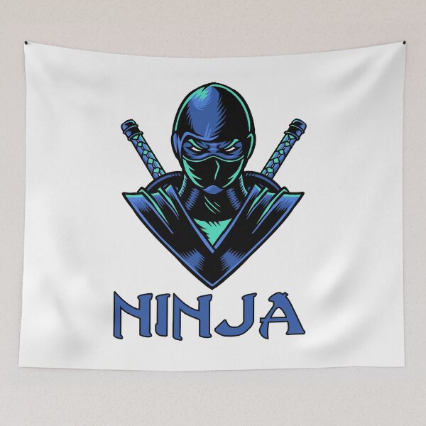 Item preview, Blue Ninja, Ninja Warrior, Assassin, Martial Arts, Logo, Mascot, Gamer designed and sold by Logic72.