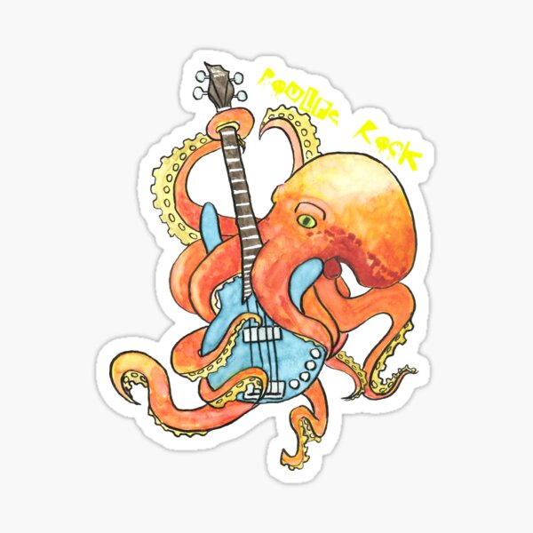 Poulpe rock Sticker