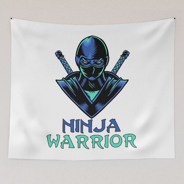 Item preview, Blue Ninja Warrior, Ninja Warrior, Assassin, Martial Arts, Logo, Mascot, Gamer designed and sold by Logic72.