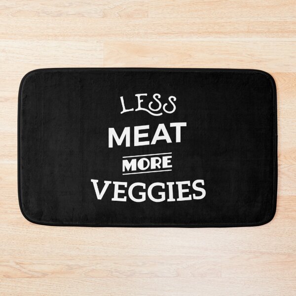 Item preview, Less Meat More Veggies Vegan Vegetarian Animal Lover designed and sold by OldDannyBrown.