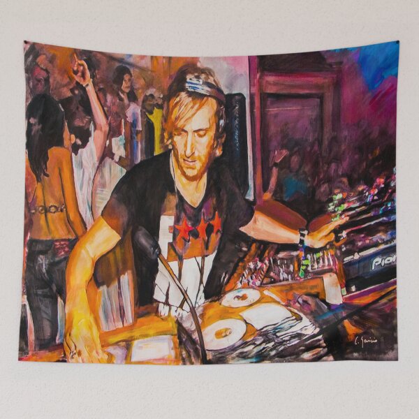 Item preview, DJ David Guetta at Pacha, Ibiza designed and sold by DJ-ART-IBIZA.