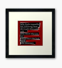 Twilight Spoof Framed Print
