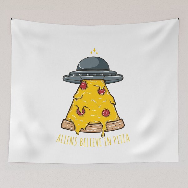 Item preview, Aliens Believe In Pizza, Funny, Pizza, Pizza Lover designed and sold by Logic72.