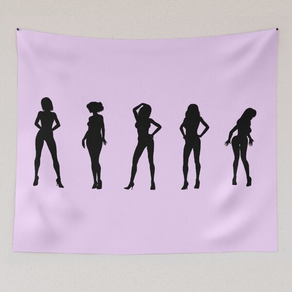 Item preview, Erotic dancer and model girls in silhouette designed and sold by Andy Renard.