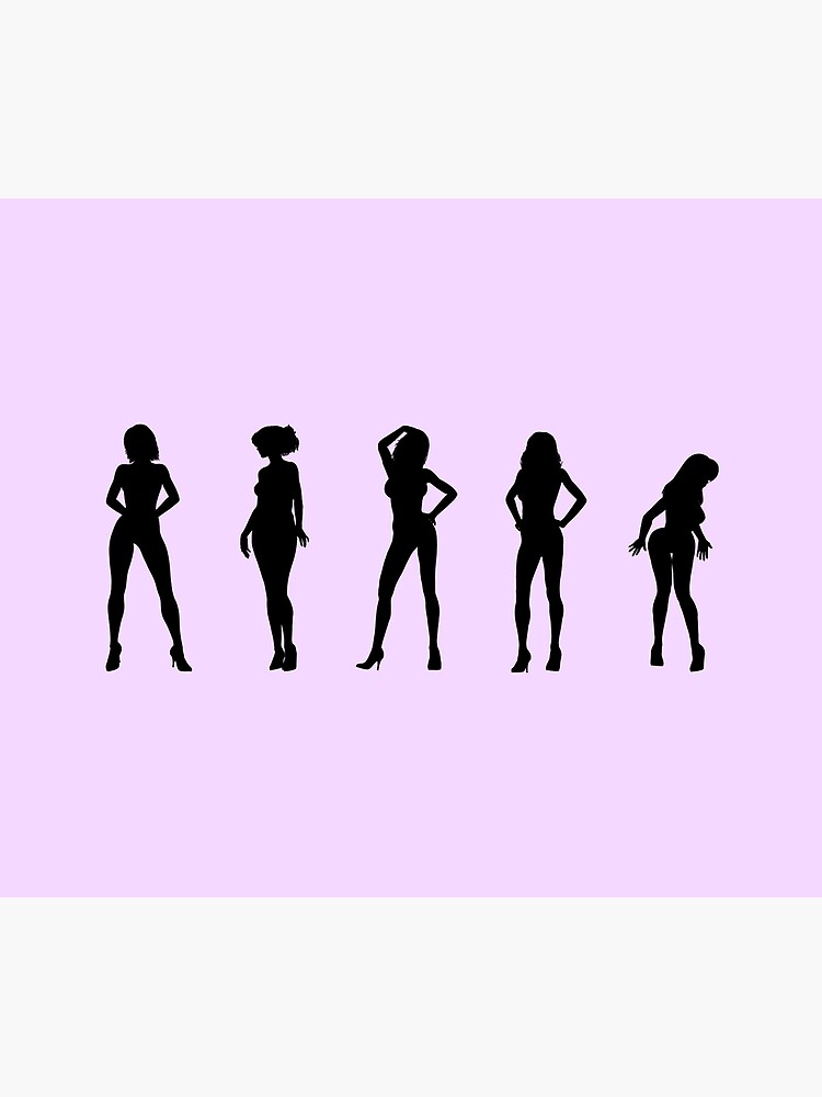 Erotic dancer and model girls in silhouette by andyrenard