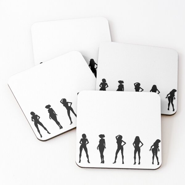 Item preview, Erotic dancer and model girls in silhouette designed and sold by Andy Renard.