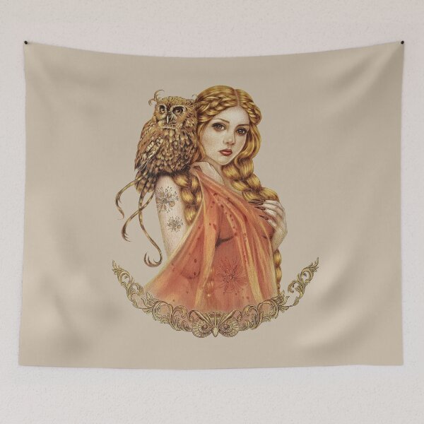 Item preview, Blodeuwedd Owl Maiden designed and sold by Incantata.