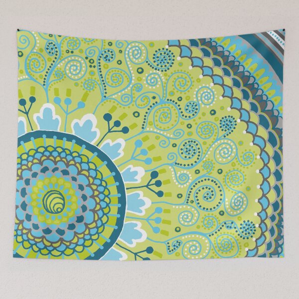 Item preview, Blue and Sage Mandala designed and sold by Clare Wuellner.