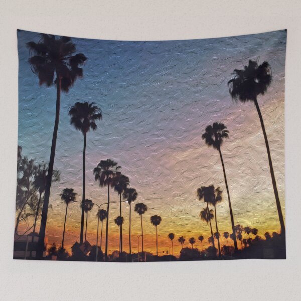 Item preview, Digital Art Composition of Sunset Boulevard, Beverly Hills, California at dusk. designed and sold by davidelder.